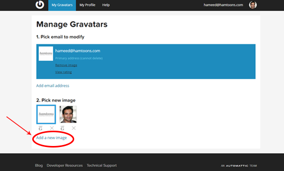 Gravatar images